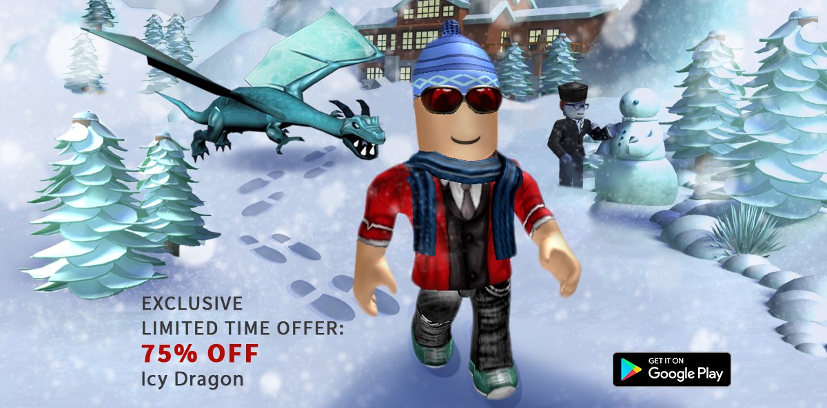 Roblox On Twitter Get An Exclusive Icy Dragon Friend On - friend only game roblox