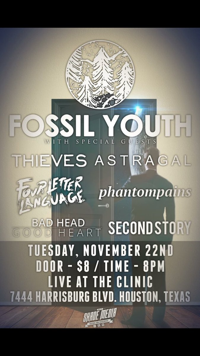 secondstorytx's tweet photo. Houston, who we gonna see tonight?? Come out and support some awesome bands https://t.co/OQsePPAt8B