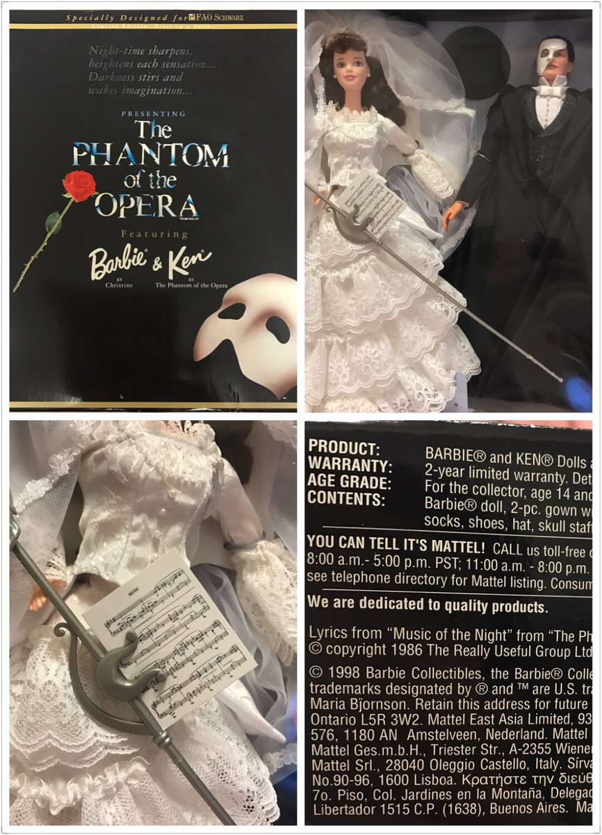 オペラ座の怪人　バービー&ケンドール FAO シュワルツ　アンティーク オペラ座の怪人 バービー&ケンドール FAO シュワルツ アンティーク
