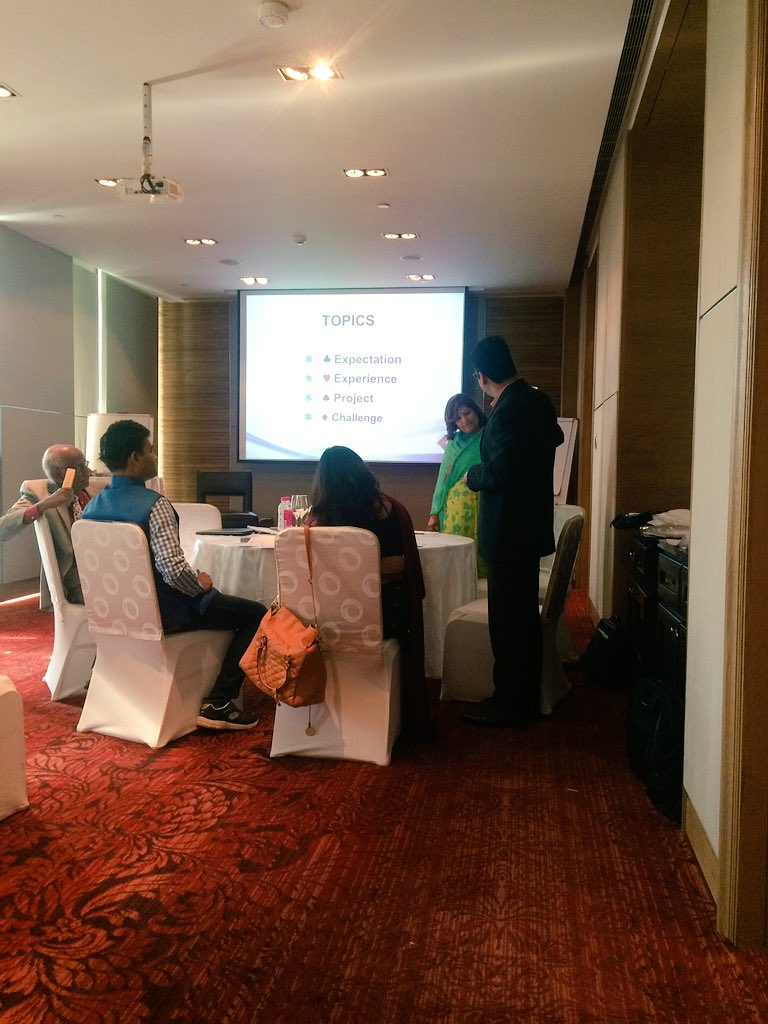 c2cod's tweet image. Participants sharing interesting &amp;amp; important insights on #Expectation, #Challenges and many more at #InteractiveTechniques with @thiagi