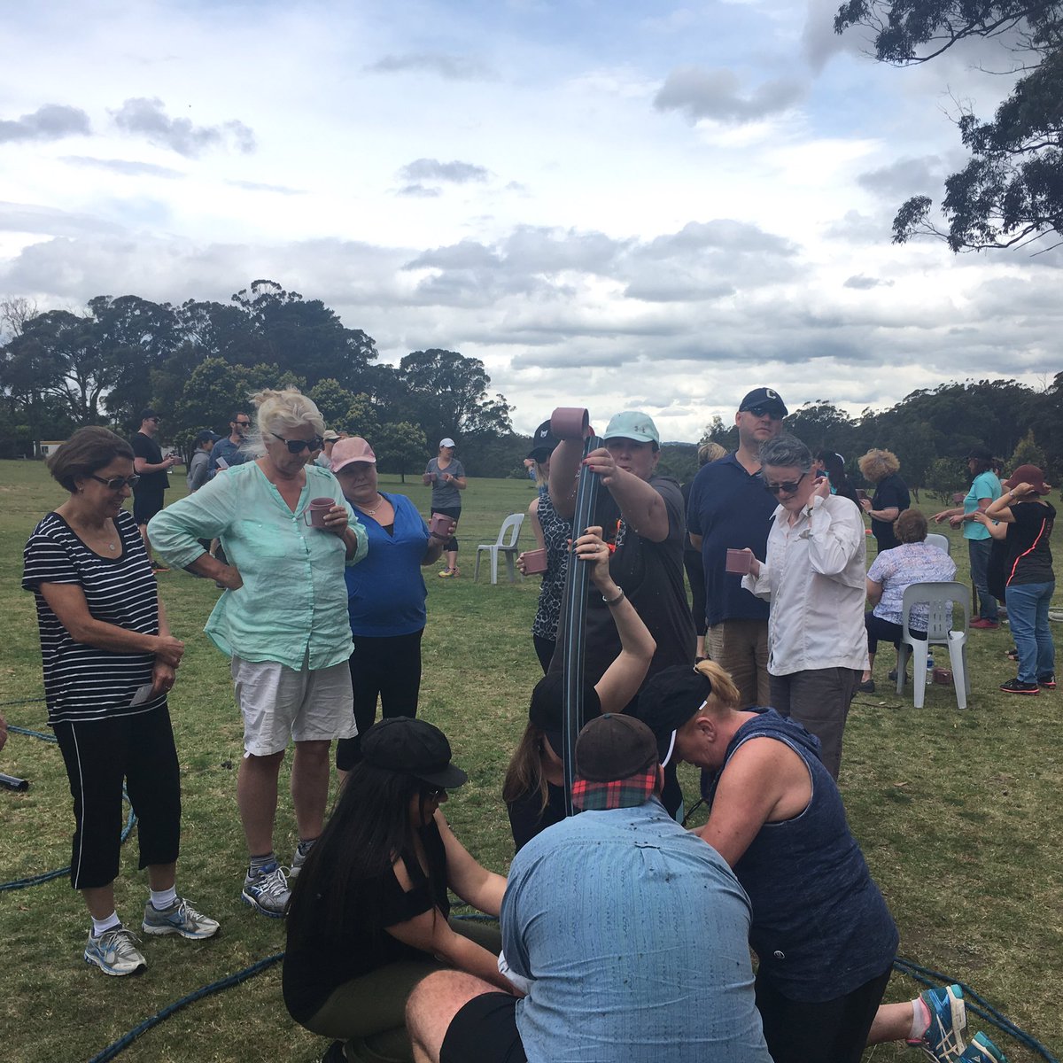 acn_nursing's tweet photo. ACN staff undertaking the initiatives challenge at our team building day @CampWombaroo! https://t.co/5E4DNB7Rgl