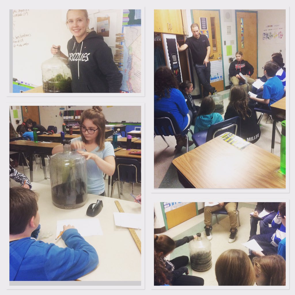 Always great when <a href="/CampbellClan78/">Eric Campbell</a>  and company make a cameo in science class! #terrariumsharingiscaring