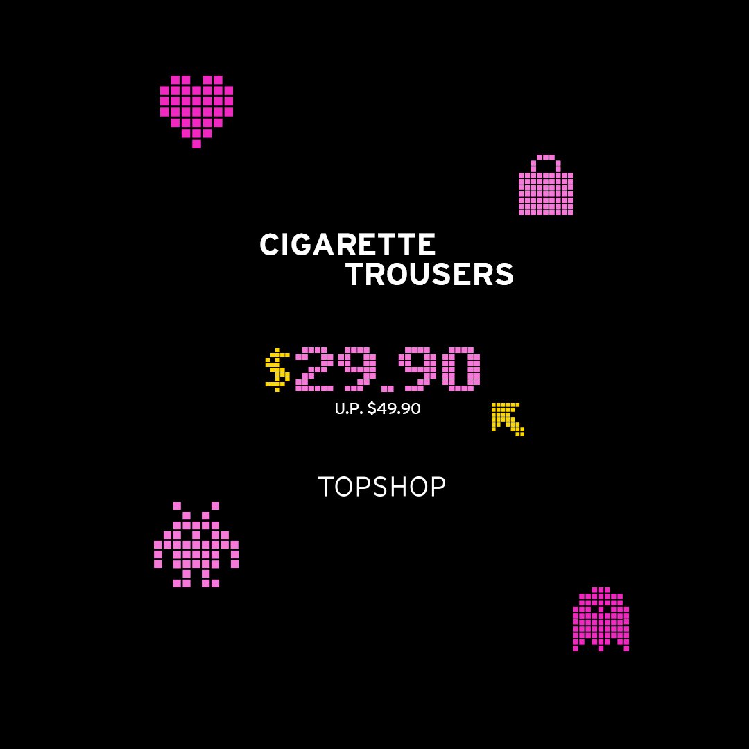 [Black Friday Sale 24&amp;25Nov]Shop our Topshop Cigarette Trousers at $29.90.T&amp;Cs apply.Check in-store for more details.bit.ly/bfrisuperdeals