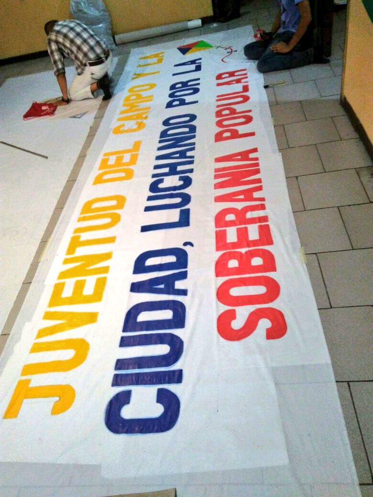 CLOC_LVC's tweet photo. #Venezuela previa del XV Campamento Latinoamericano de la Juventud de CLOC LVC #Juventuddelcampo y la ciudad, construyendo soberania popular https://t.co/fBWZU4rE9X