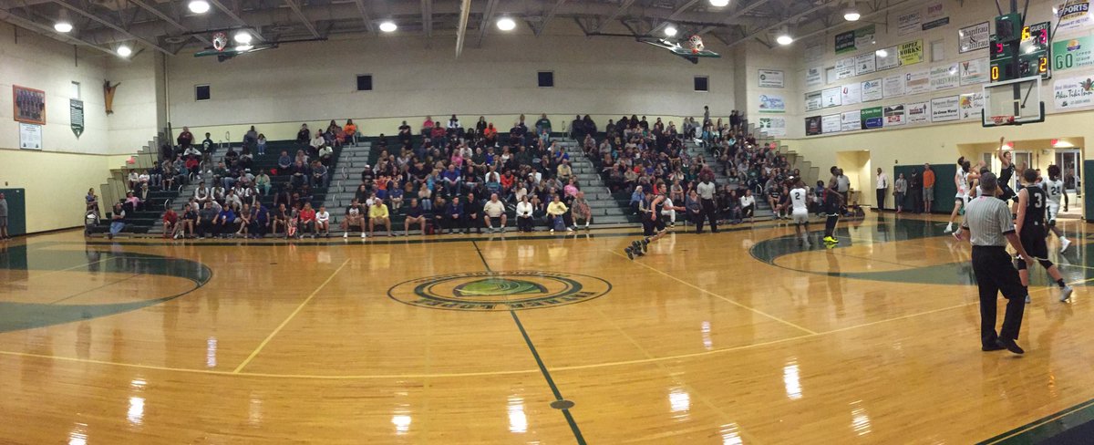FLCAthletics's tweet photo. At the end of the 1st Qtr: Father Lopez 19 - Spruce Creek 8. Great crowd on hand for some pre turkey day hoops! https://t.co/u7zsynQ8Z9
