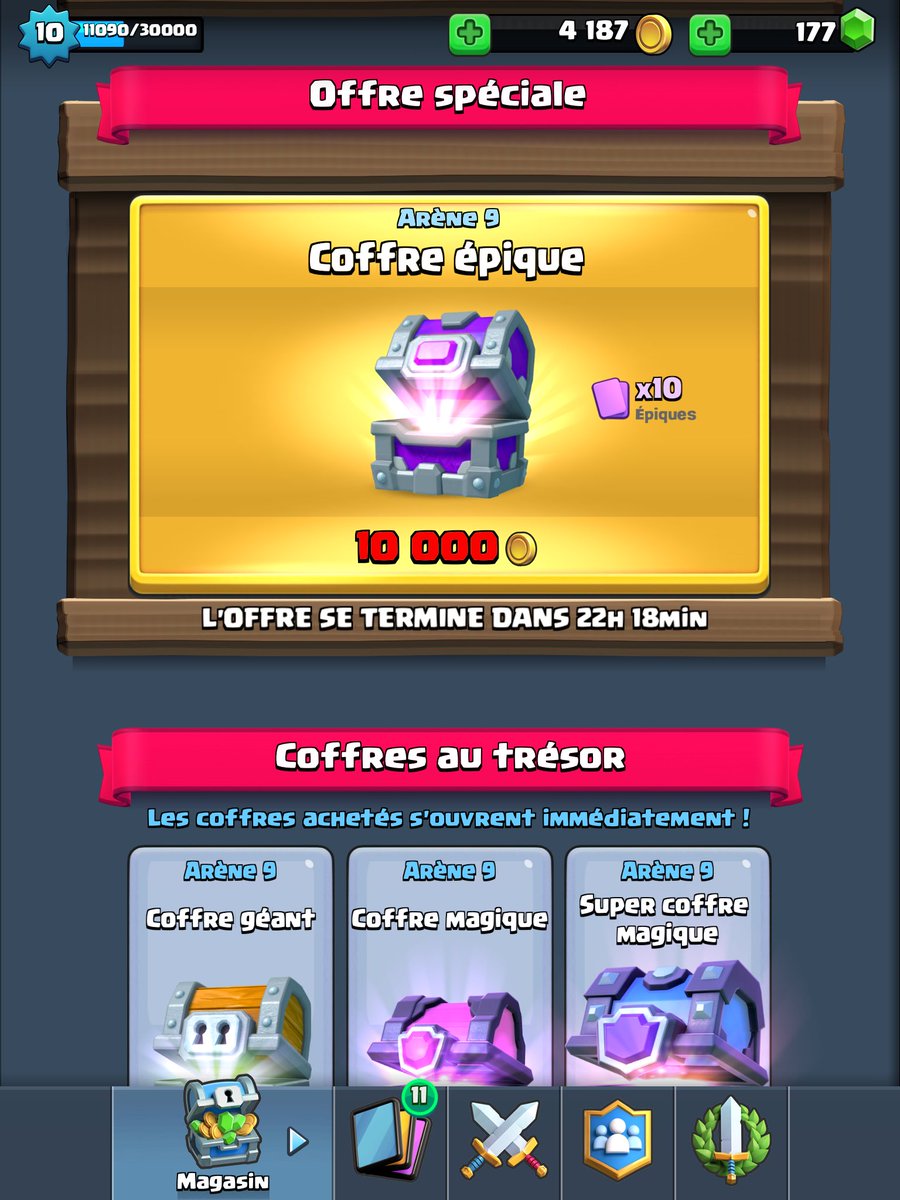 CrazyLunaTiiK's tweet image. Les boules pas assez d'or #clashroyale #offrespecial #pasdegemmes 😂