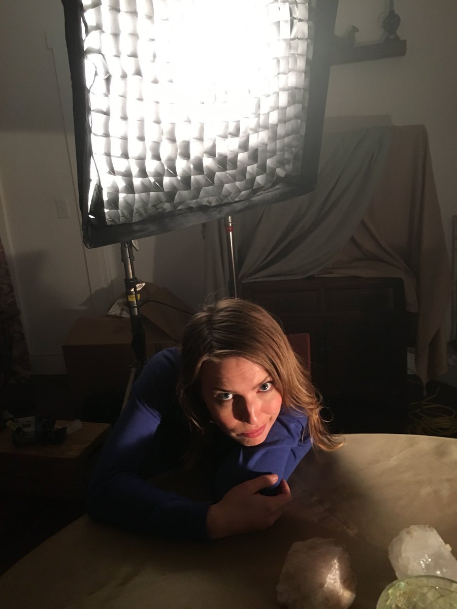 20STL's tweet photo. Here's one we can show: @dana_WHAT from our #VirtualReality shoot. Peaceful moment, right? Trust us, it won't last. #ShitGetsCray https://t.co/u8lYSS8DEl