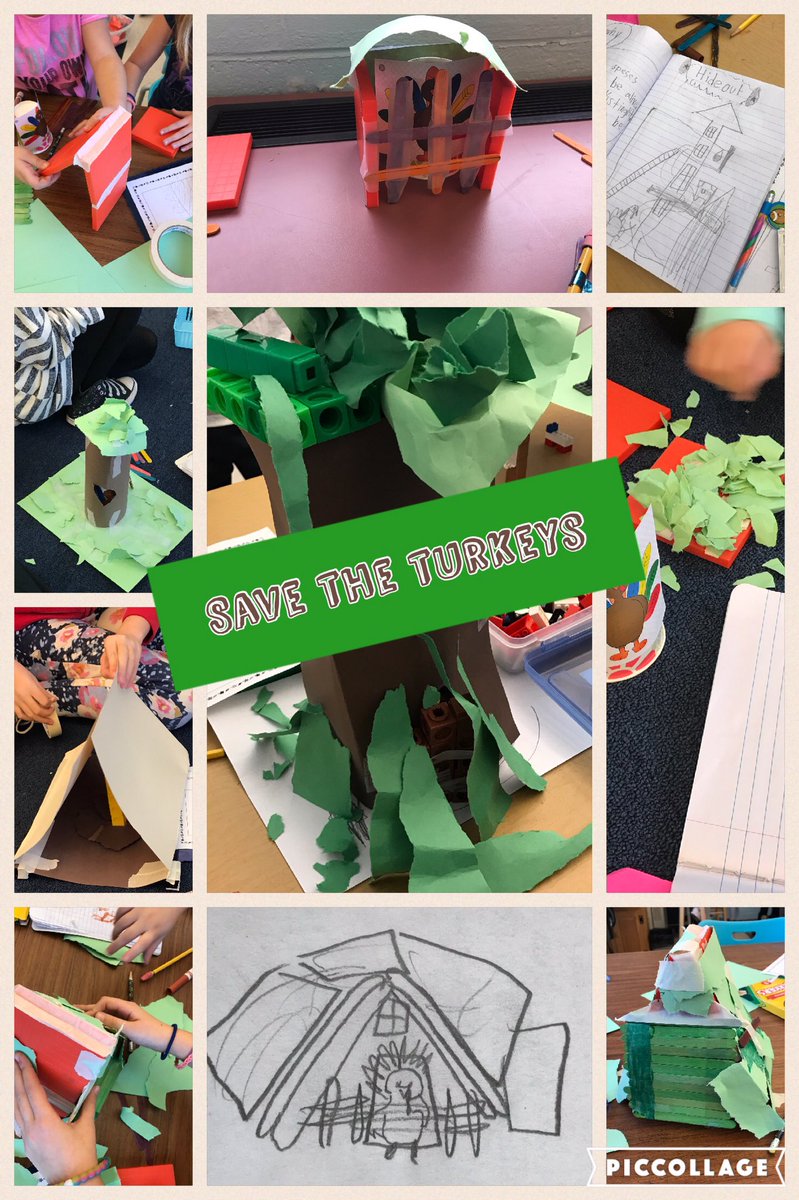 STEAM buddies Turkey Day challenge with Mrs. Rubin's 2nd graders- design and build a 🦃 hideout #eatmorechicken #noturkeyhere <a href="/Ironia_Elem/">IroniaElemSchool</a>