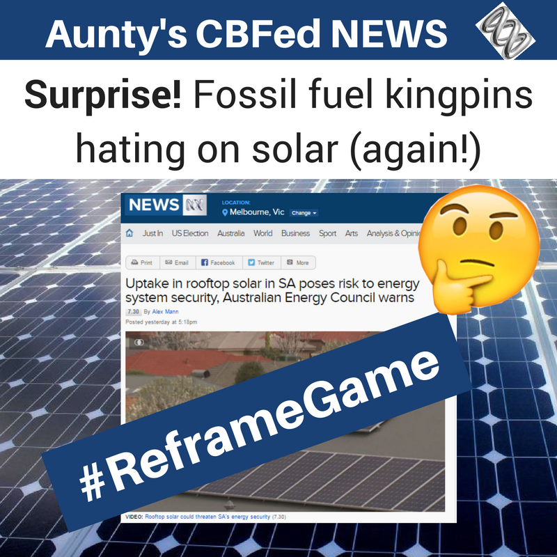 FLACCoal's tweet photo. SURPRISE! Fossil fuel kingpins hating on solar power (again!) #ReframeGame #SAParli https://t.co/VfTmiBpU4w