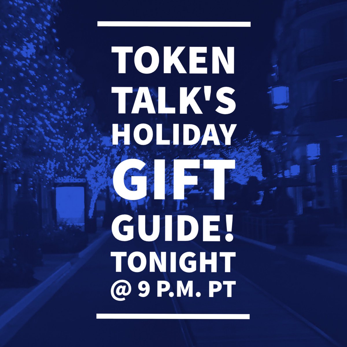 TokenTalkShow's tweet photo. ✌🏽️Join us in 2 mins for entertainment/media news + our holiday gift guide! Watch on https://t.co/ADronnXyIM or FB! https://t.co/QYVig4JOcz