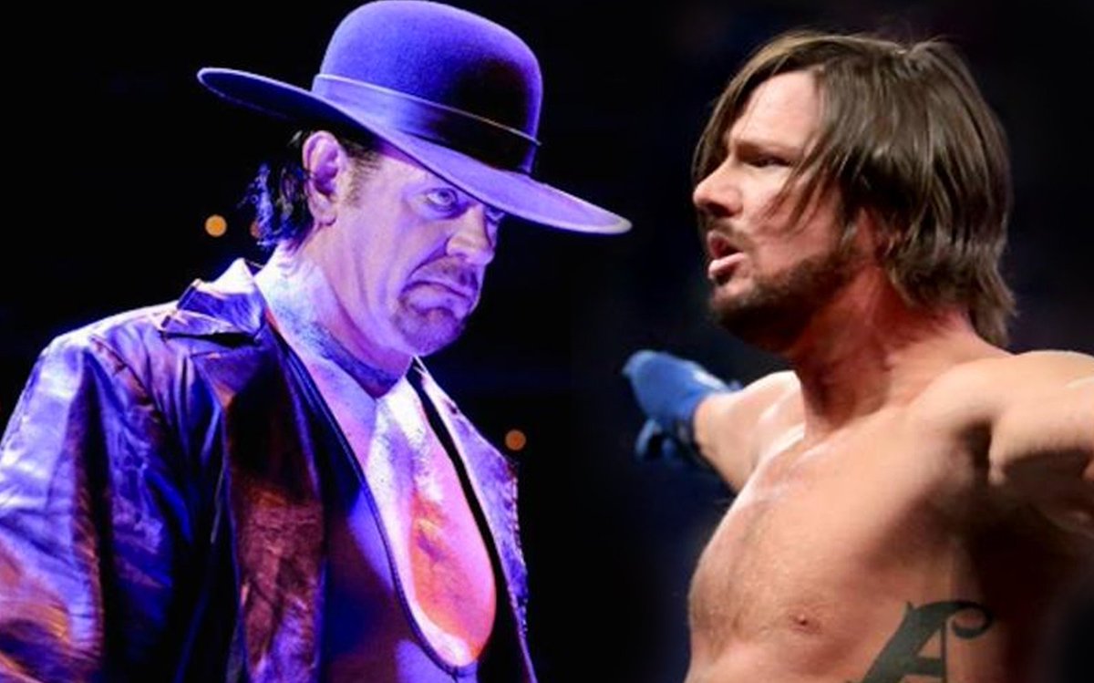 TopViralStuff's tweet photo. WWE planning AJ Styles vs. The Undertaker for the Royal Rumble? https://t.co/B10ZKkzfyB #WWE #AJStyles https://t.co/XmjITJ7YWb