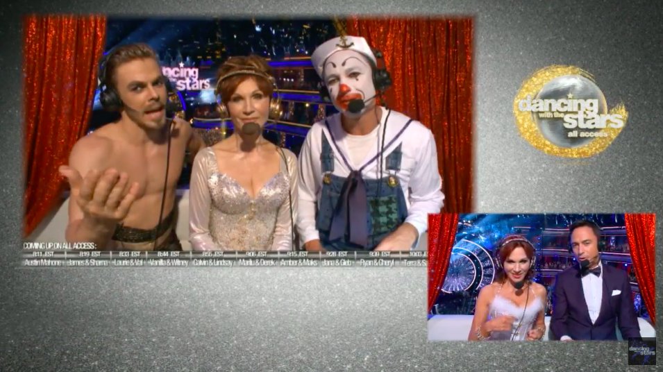 Throwback time with <a href="/TheRealMarilu/">Marilu Henner</a> &amp; <a href="/dominicbowden/">Dominic Bowden</a> the clown! 😝 abc.com/DWTSAllAccess #DWTSAllAccess