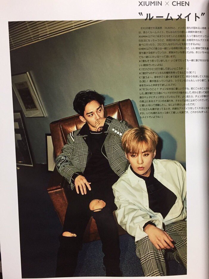 Little_XOP's tweet photo. [OT] XIUMIN X CHEN "ROOMMATE"
แปลViVi💕
X:มากกว่าอะไรทั้งหมดผมภูมิใจในตัวเขาครับ
C:ในอนาคตก็ขอให้เป็นรูมเมทของผมอย่างนี้ต่อไปนะครับ
#Xiuchen https://t.co/4Osxra65tD