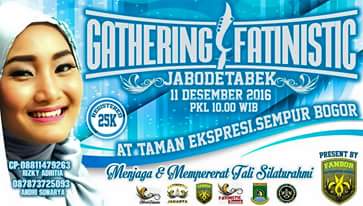 Gath Fatinistic JABODETABEK | 11 Des'16 | Pkl 10:00 | DiTaman Expresi (Sempur) BOGOR | More: bit.ly/2gGqR5W