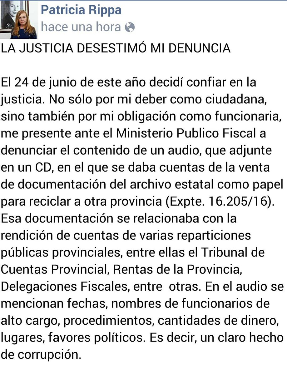 GermanLaRioja's tweet photo. La justicia desestimó una denuncia de @rippapatricia https://t.co/Lw3YwDZqWz