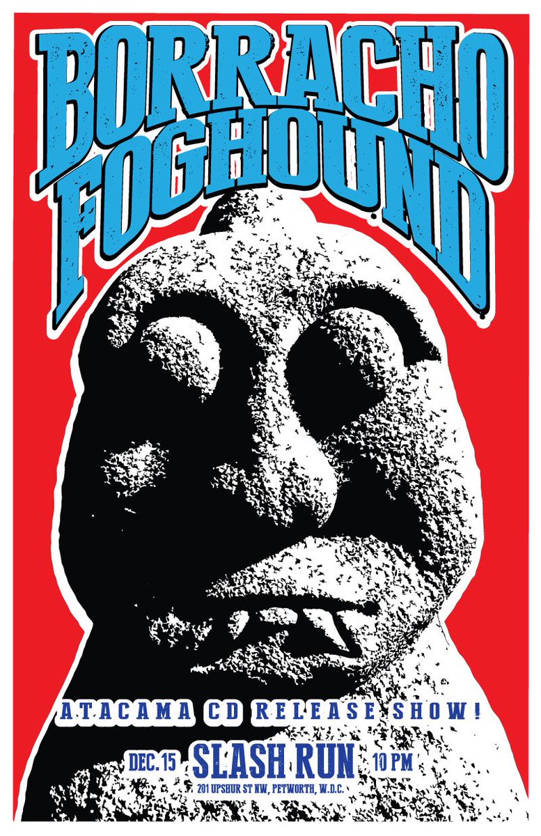 Dec 15, hometown Atacama CD release show <a href="/slashrundc/">Slash Run</a> w/ #badhombres <a href="/Foghound2016/">Foghound</a>. Be there DC! 10 o'clock rock. facebook.com/events/2215399…