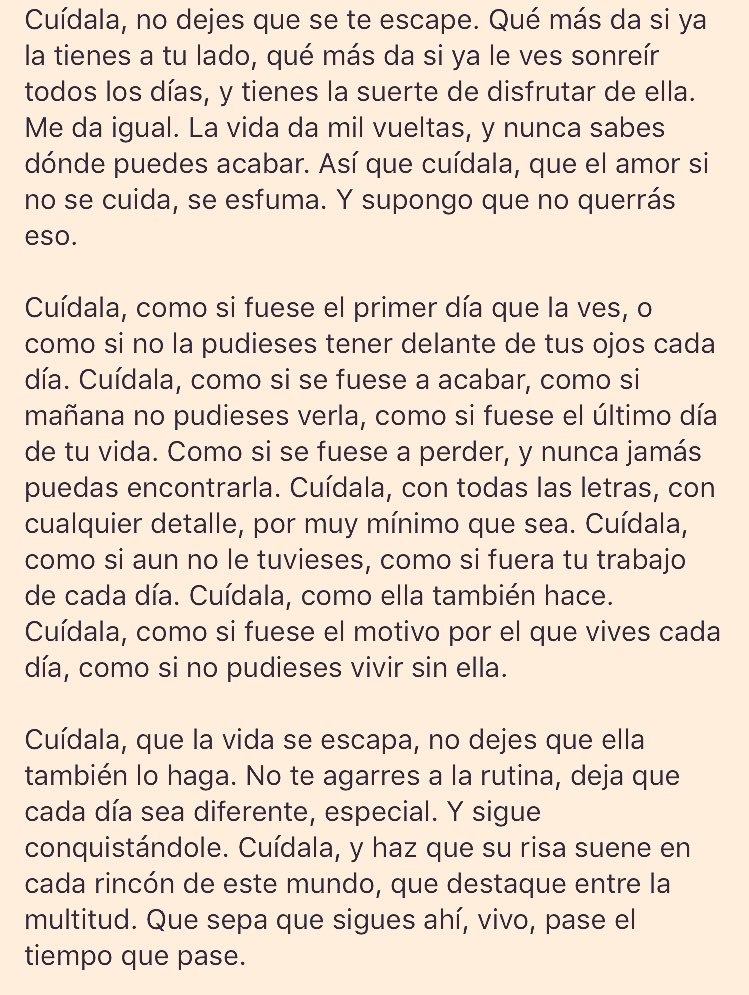 EyBarney's tweet photo. Cuidala, cuídalo. Date cuenta, vale la pena. https://t.co/LNDNorTwXU