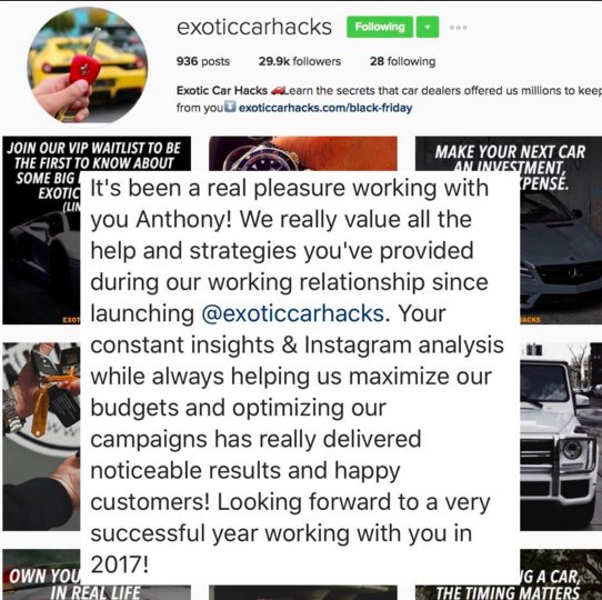 Cheers to @exoticcarhacks on recently hitting 30K followers! You can have this kind of success too: bit.ly/1Ubltld #WolfMillionaire