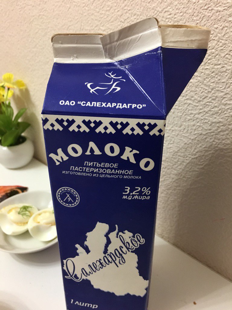 Petit déjeuner au pays des Nenets dans l'Arctique russe. Café au lait ..... de renne!