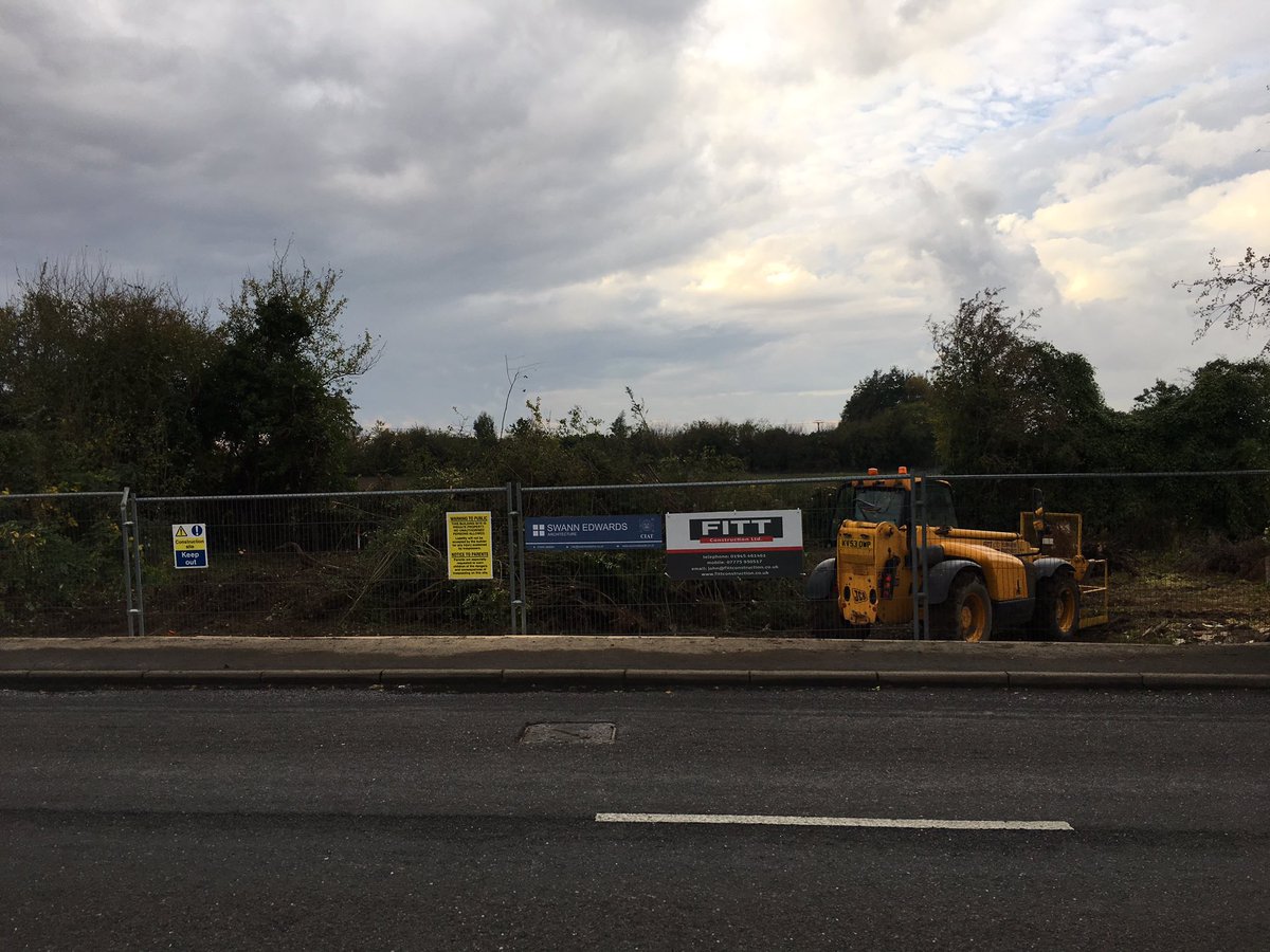Site clearance underway new detached house in Elm, Wisbech <a href="/Swann_Edwards/">Swann_Edwards</a> #newbuild
