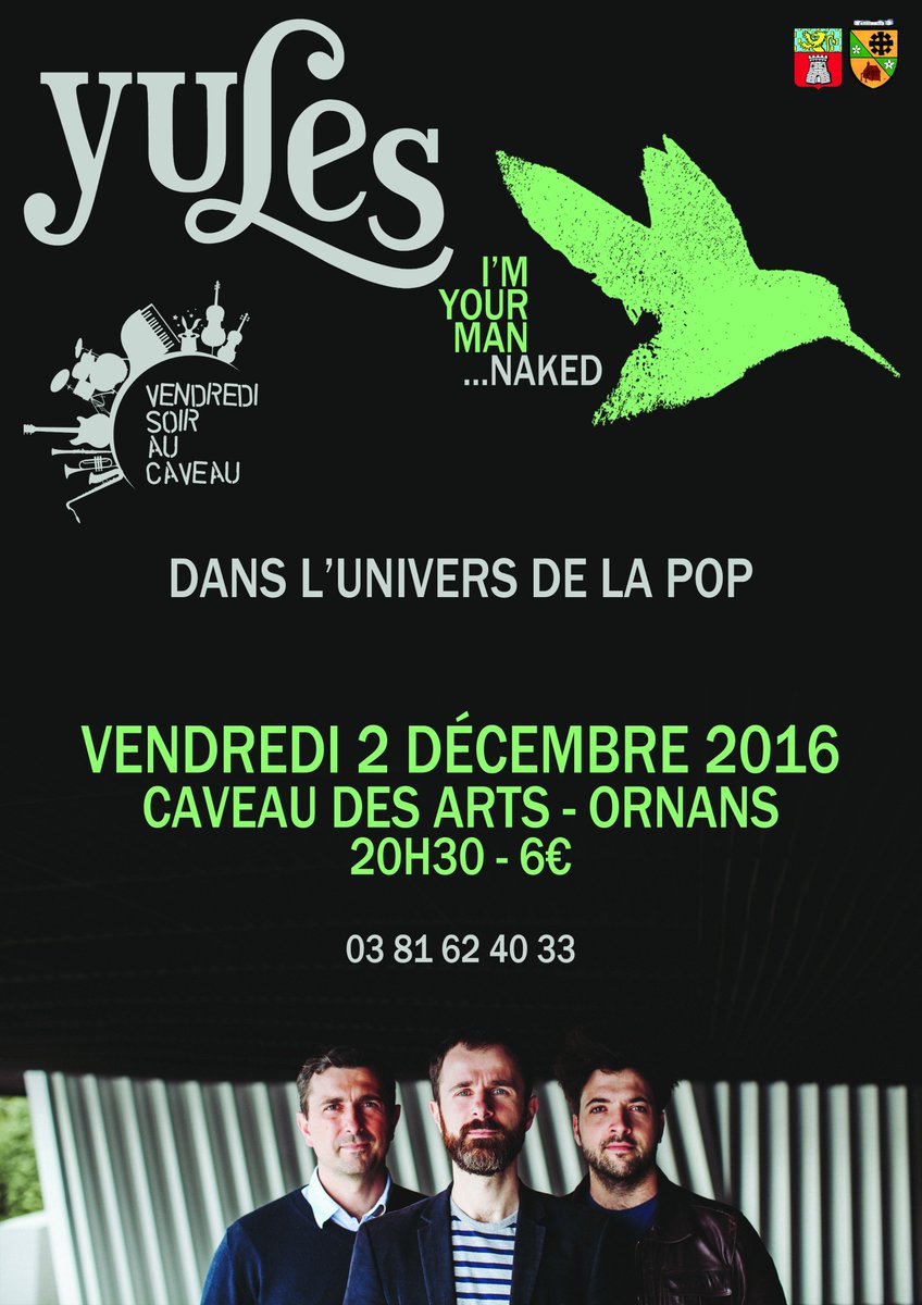 Vendredi 2 Décembre, découvrez l'univers pop de Yules, une musique sensible et mélodique qui va vous transporter bit.ly/2g2jhyf