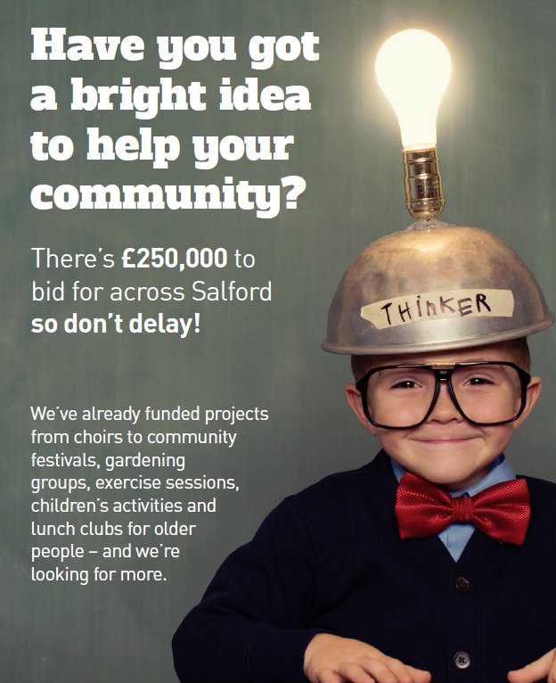SalfordCVS's tweet photo. Community committees across #Salford are looking to fund projects which improve people’s health &amp; wellbeing: https://t.co/9RHaZ3I1p1 https://t.co/lPFwZWoFbb