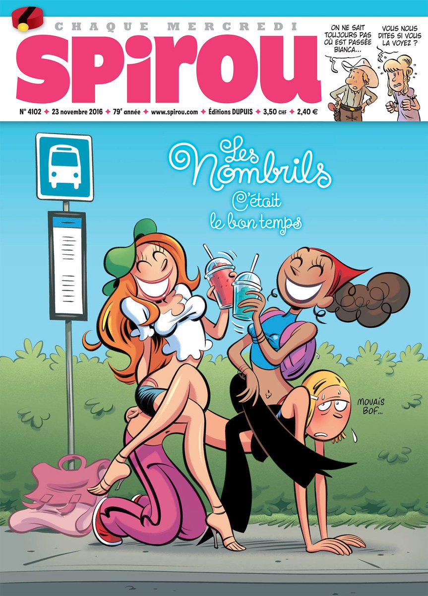 Cette semaine dans le Journal #SPIROU, retour aux origines des Nombrils : "Premières vacheries". spirou.com/journal