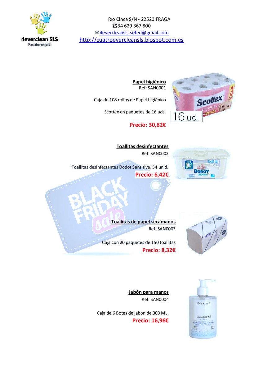 ¡¡Os dejamos nuestro cartel del Black Friday!!
