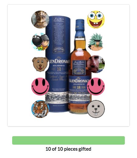 GiftStarter's tweet photo. FUNDED. $120 bottle of Glendronach #whiskey. See the gift campaign here: https://t.co/Nrw6Y8IEkf #giftTogether https://t.co/4gPJKY8rU4