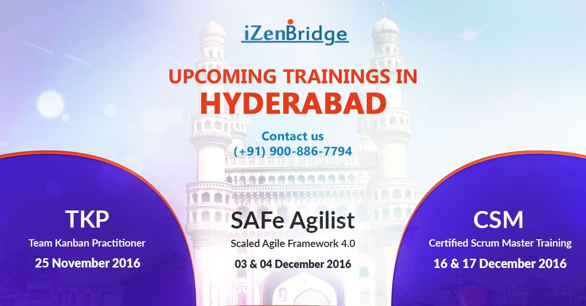 iZenBridge's tweet photo. Check our upcoming programs in #Hyderabad.  Join now and take your career to next level. https://t.co/gKCc2UCrRq
