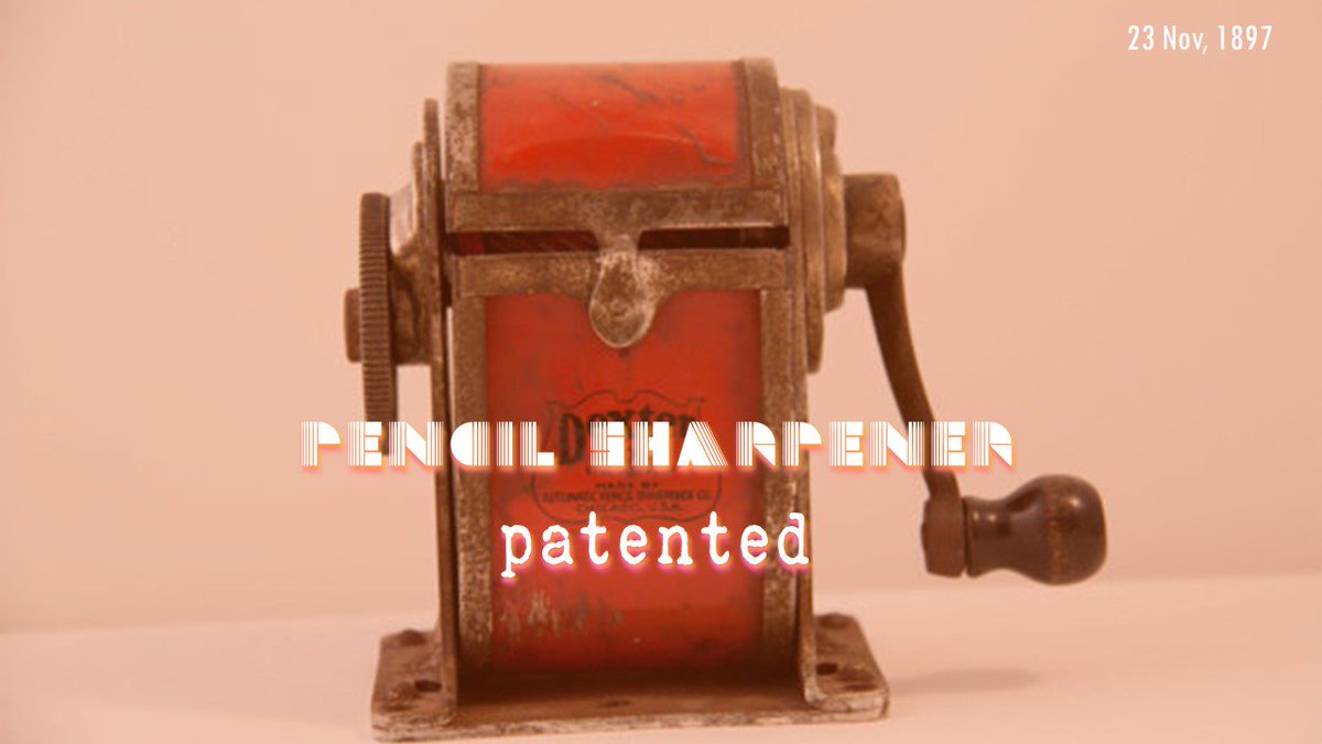 funwithfundas's tweet image. No more worries of lopping off one&apos;s thumb! J L Lowe patented the pencil sharpener #OnThisDay in 1897 #Innovation #UsefulInventions