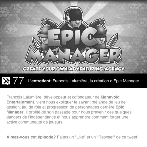 Multijoueurinfo's tweet photo. #LJSF77 est là! Entrevue avec François de @WeAreManaVoid
à propos d'#EpicManager et son mélange des genres! #gamedev
https://t.co/ZIOrrVsiuF https://t.co/TQbZBKMH4v