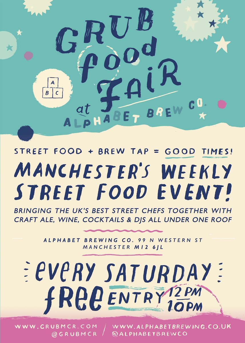 Follow &amp; RT to win...

1 X GRUB FROM EACH TRADER!
5 X BEER

#GRUBFoodFair <a href="/AlphabetBrewCo/">Alphabet Brew Co</a>