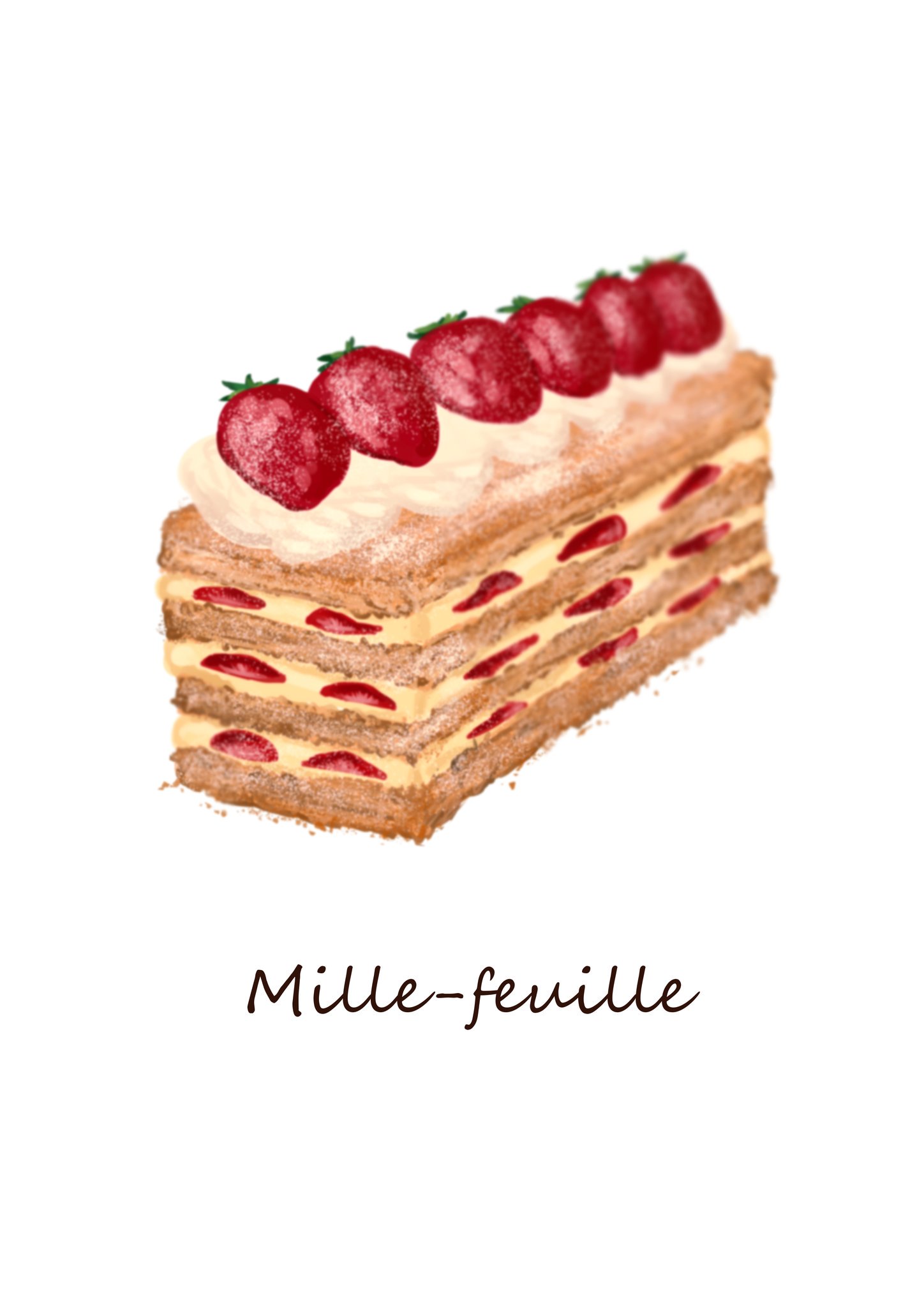 さかな ミルフィーユ かいた イラスト 食べ物 スイーツ T Co Ptc1sowush Twitter