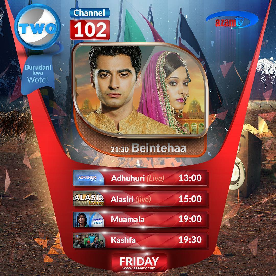 ShamZayaFan's tweet photo. Congratulations @preetikatweets @har1603 Beintehaa is now airing on Tanzania television. ☺👍 https://t.co/qL5GLZsMXv