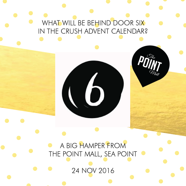thepointmall's tweet photo. Just 1 more day til you can enter the @Crush_online  Advent competition. Win a #PointMall hamper valued at R8 400! https://t.co/WXERSErTF9 https://t.co/AgWVxkdXy0