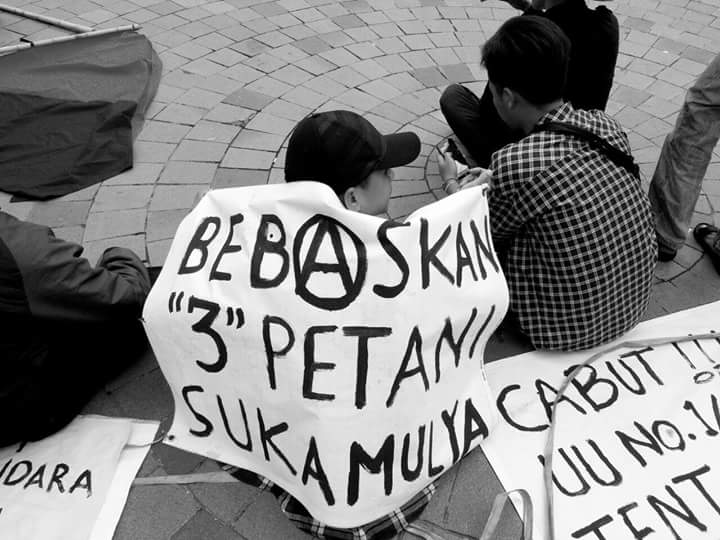 FOTO Solidaritas Perjuangan Agraria untuk Sukamulya - Jogja - Hari ini. Di Abu Bakar Ali hingga Titiik Nol Jogja.