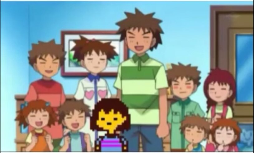 Red_S_Pyro's tweet image. //I should tweet the photo of Frisk's family.