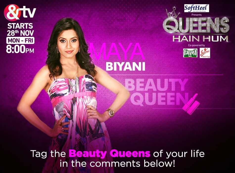 sandhyashetty's tweet photo. Congratulations dear @bhavnapani #queenhainhum #mayabhayani big shout out let's all watch this new show coming on 28th Nov on #&tv #love https://t.co/k8gtHJODST