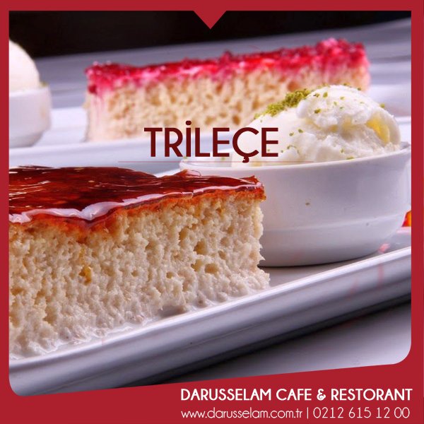 Yemekten sonra Trileçe yemeye ne dersiniz?  🍴 
darusselam.com.tr
#darusselam #tatlı #trileçe #cafe #eyüpsultan