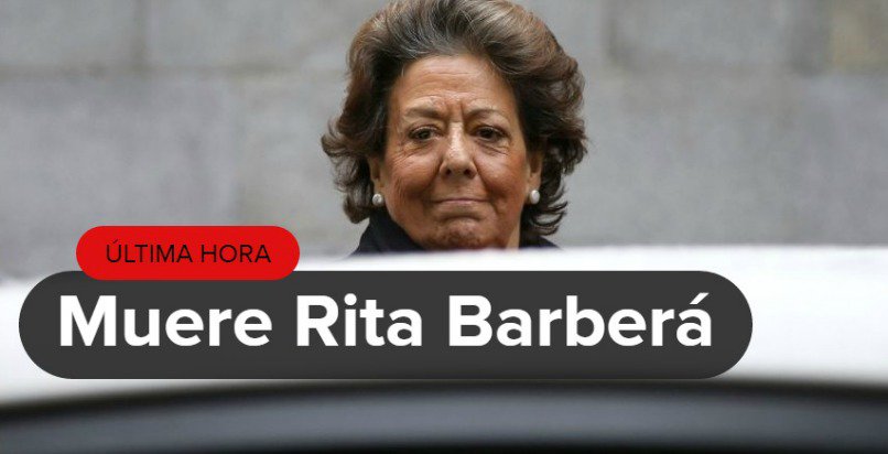 La_SER's tweet photo. Ampliación | Rita Barberá ha fallecido esta mañana a los 68 años https://t.co/qN4d4dRcOq #Rita https://t.co/ZvXR1Gi0f9