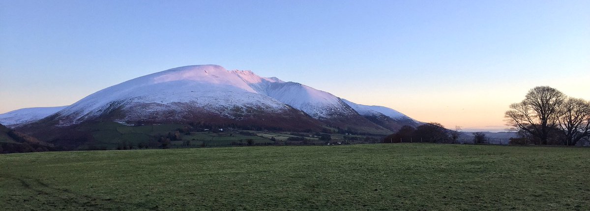 Beautiful #Blencathra still covered in snow! #getoutside but #staysafe