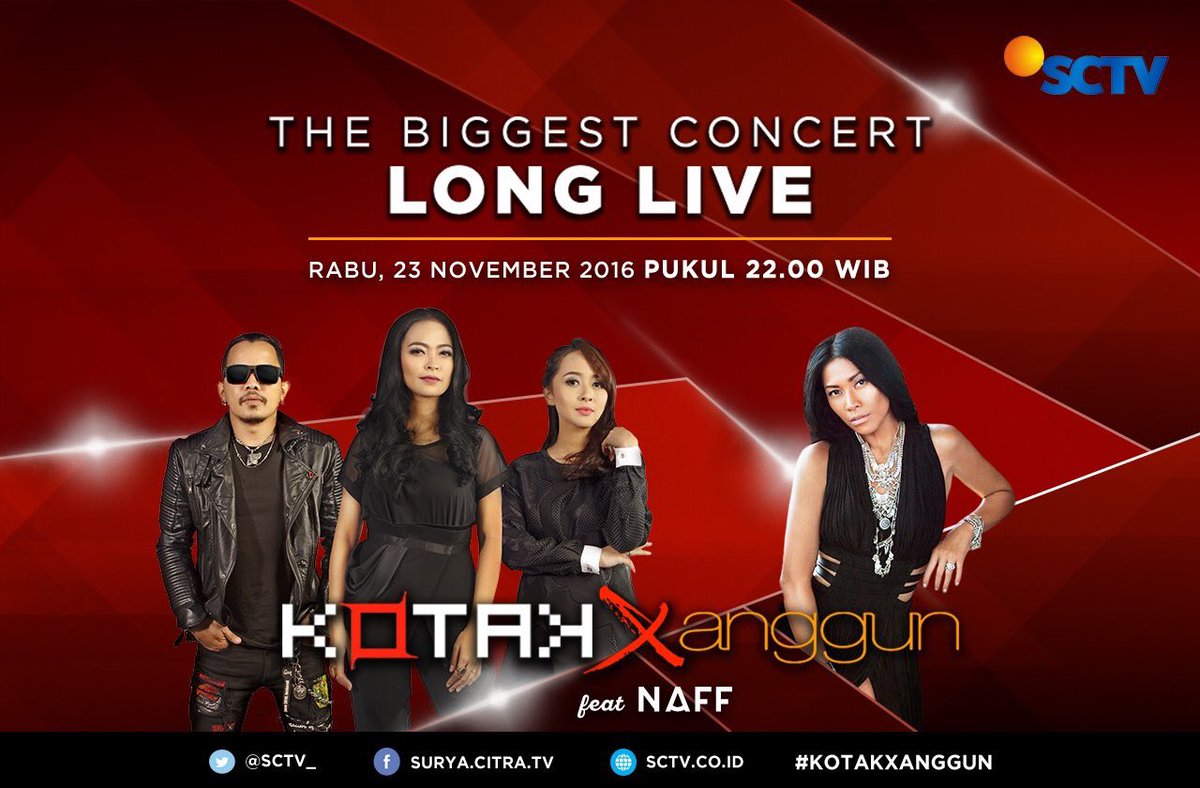 RT <a href="/SCTV_/">SCTV</a>: Selamat malam <a href="/Anggunesia/">Anggunesia</a>, saksikan The Biggest Concert Long Live Kotak X <a href="/Anggun_Cipta/">Anggun Official</a>, Naff pkl 22