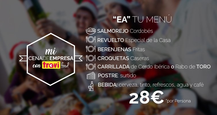 travifood's tweet photo. ¿Te ha pillado el toro reservando la comida de navidad?Elige menús como este con productos locales en https://t.co/jbUcFOjEw7  #Córdoba https://t.co/q1nySXLXjU