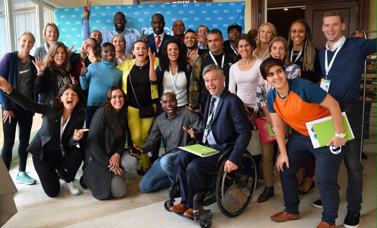 Peace&Sport forum,  #Monaco. #championforpeace gathered to share best practices this morning. #gameonforpeace #imoveforpeace #changetheworld