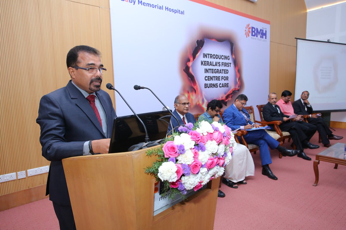 RFernandez6's tweet photo. Chairman @babymhospital Dr Alexander dedicating 1st of its kind Burn-Care Centre in #Kerala @dhc_chennai @ukinindia https://t.co/1wvxOU5QFg
