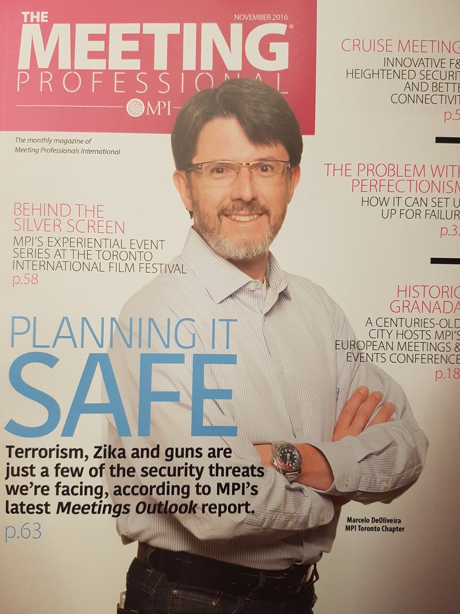 LydiaCBlanchard's tweet photo. Looking great on the cover of this month's @TheMeetingPro, @marcelo_yyz! #MPI #MeetingProfs #MPIToronto #meetingsindustry https://t.co/LrtAqKvB2Y
