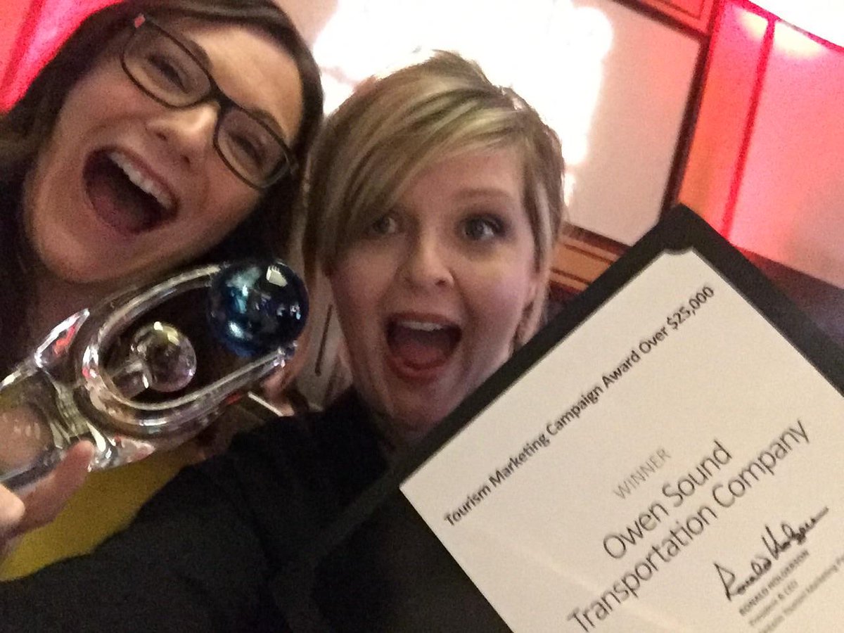 ontarioferries's tweet photo. Look what we are bringing home from @ONTourismSummit 2016! Loving our #travelingoodspirits mktg campaign and all the great people at #OTS16. https://t.co/BRaFeN0Xsf