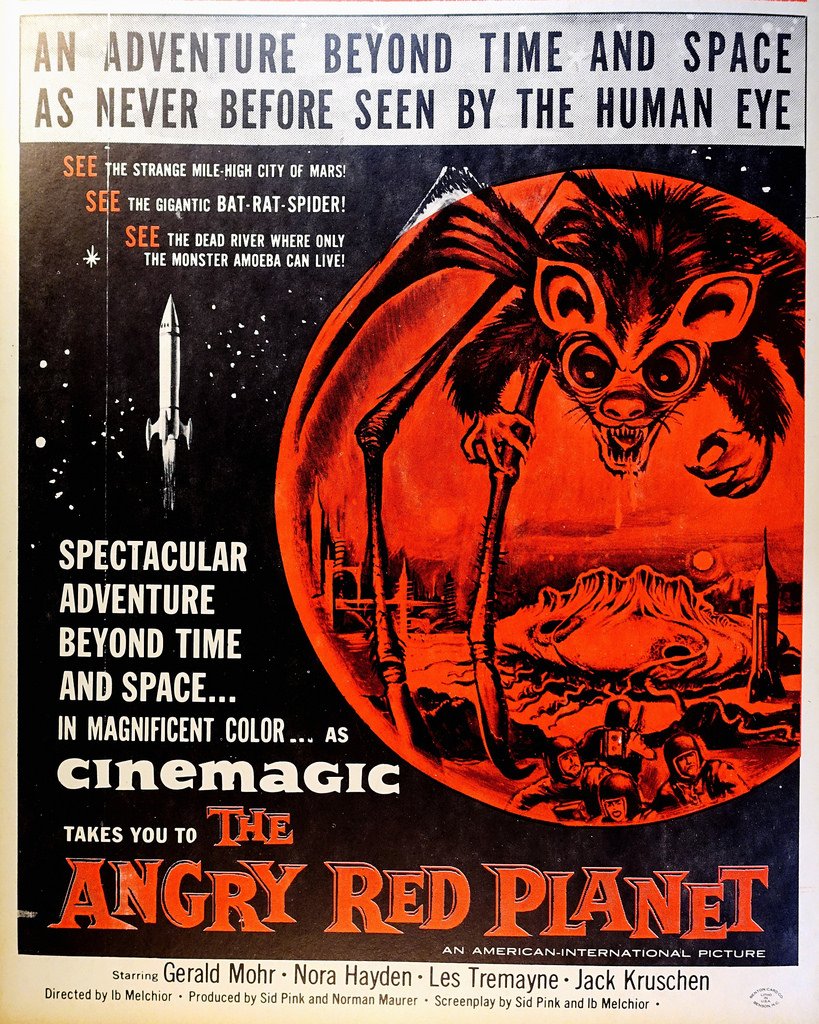 #OTD 1953 #TheAngryRedPlanet d #IbMelchior w/ #GeraldMohr
#NauraHayden #JackKruschen #LesTremayne #Scifi #horror goo.gl/xGMxyL