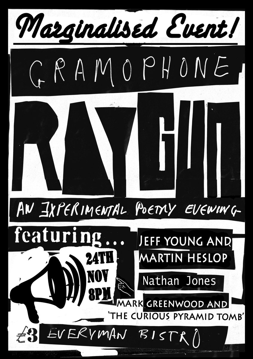 docker2323's tweet image. Gramophone Ray Gun 4 with Jeff Young, @martinheslop , @nathmercy , @markgreenwood23. tomorrow at the @EverymanBistro Liverpool